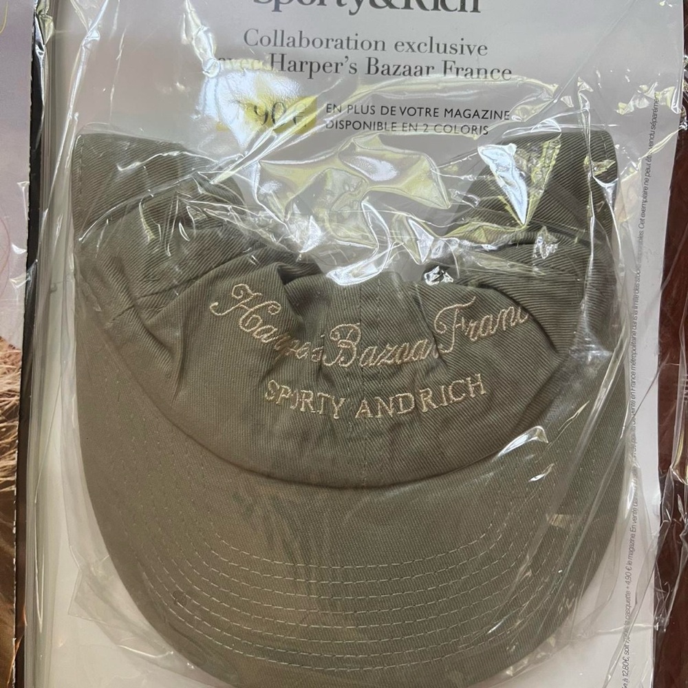 Sporty & Rich x Harpers Bazaar hat and magazine!